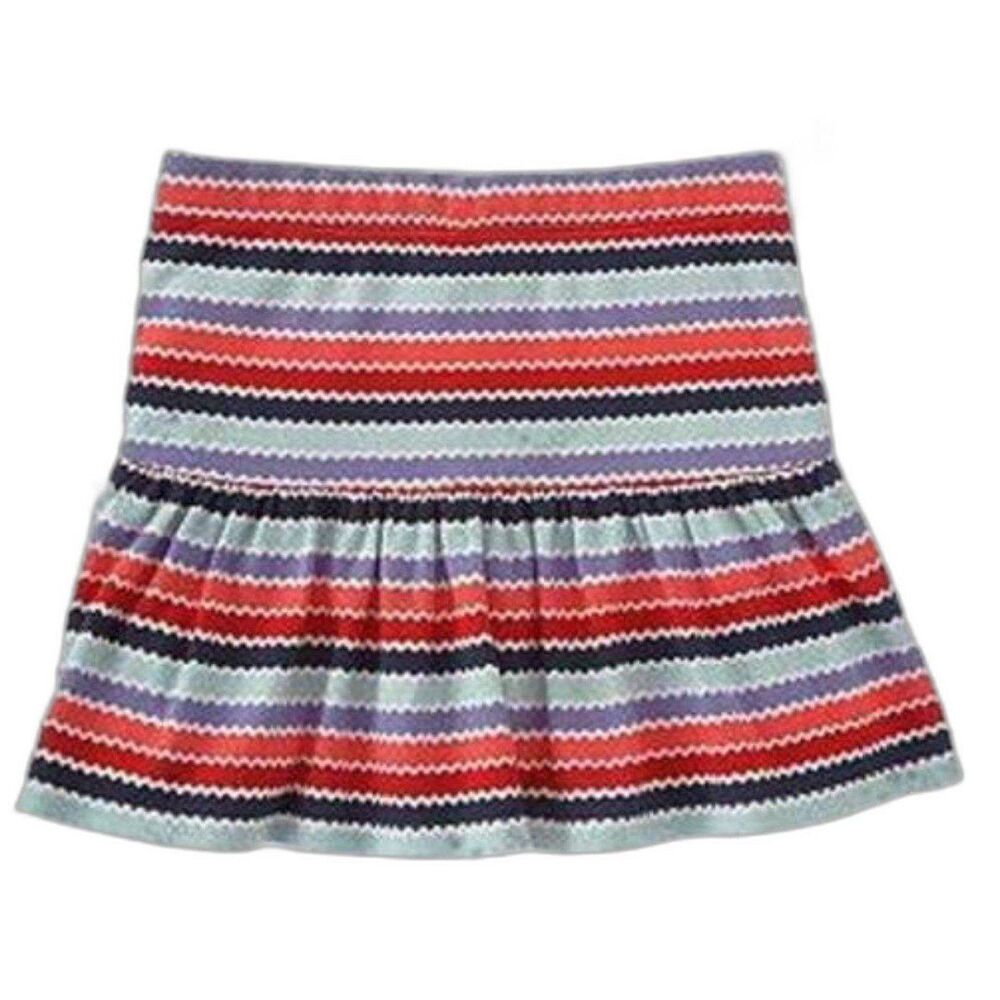 NEW Gymboree girls 3 4 skort skirt Holland Days cotton knit stripe red navy blue